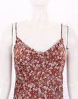 Scanlan Theodore Floral Silk Slip Dress Size 8