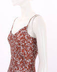 Scanlan Theodore Floral Silk Slip Dress Size 8
