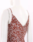 Scanlan Theodore Floral Silk Slip Dress Size 8