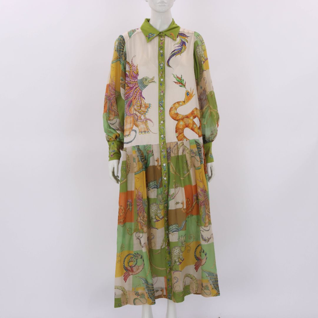 Alemais Jerome Silk Shirtdress Size 12