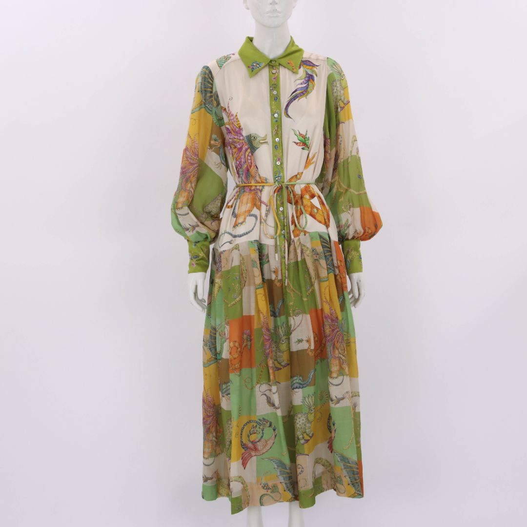 Alemais Jerome Silk Shirtdress Size 12