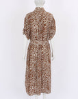 Zimmermann Utility Leopard Print Silk Dress Size 2