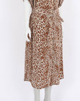 Zimmermann Utility Leopard Print Silk Dress Size 2