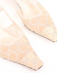 Gucci GG Crystal Slingback Pumps Size 42