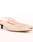Gucci GG Crystal Slingback Pumps Size 42