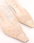 Gucci GG Crystal Slingback Pumps Size 42