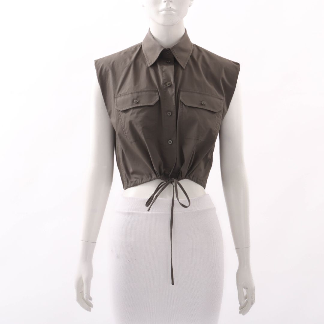 Scanlan Theodore Cotton Drawstring Top Size 6
