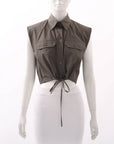 Scanlan Theodore Cotton Drawstring Top Size 6