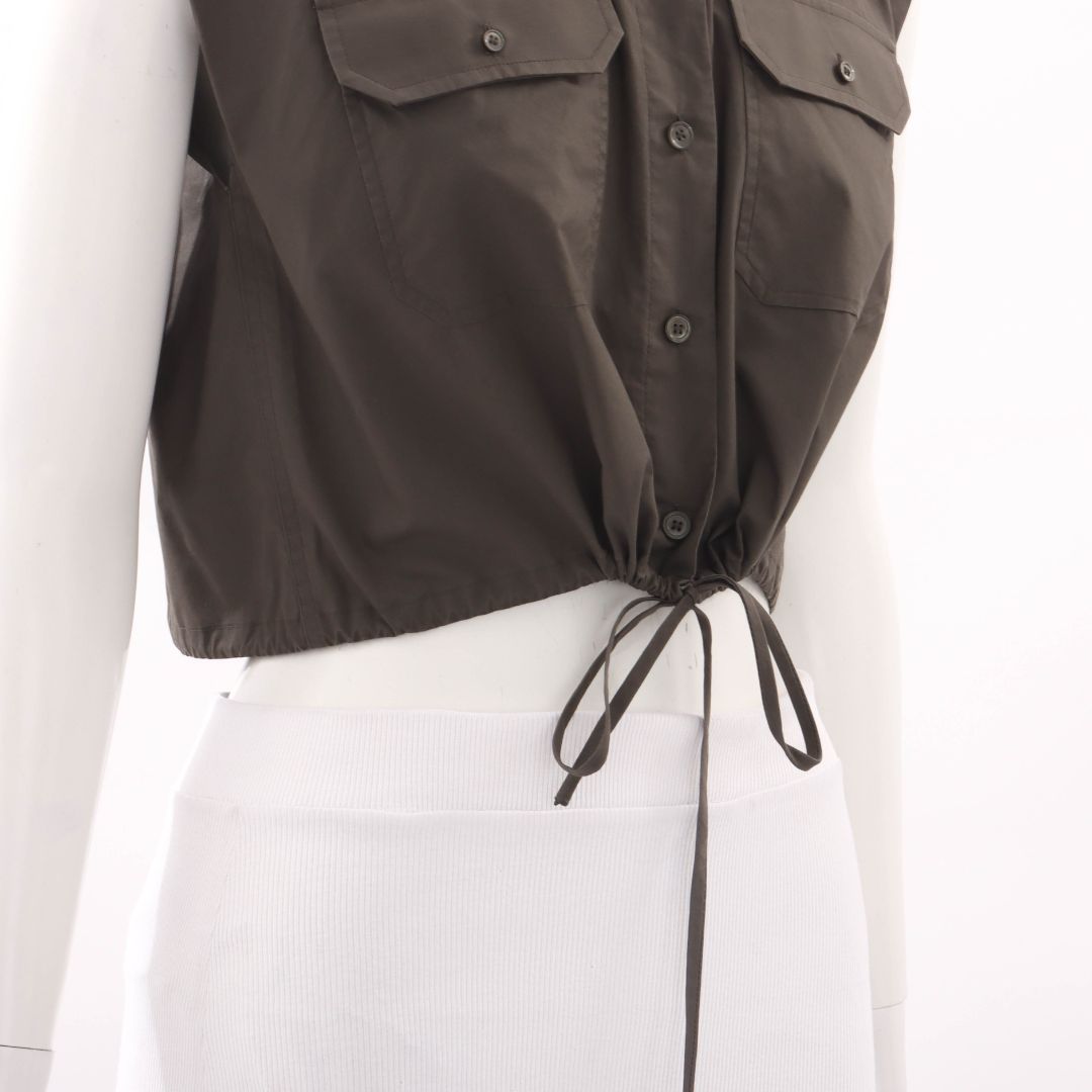 Scanlan Theodore Cotton Drawstring Top Size 6