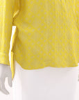 Scanlan Theodore Silk Lurex Wrap Top Size 10