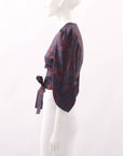 Scanlan Theodore Cropped Wrap Top Size 8