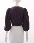 Scanlan Theodore Cropped Wrap Top Size 8