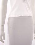 Scanlan Theodore Lace Detail Rib Knit Top Size XS