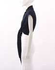 Scanlan Theodore Rib Knit Tie Front Top Size XS
