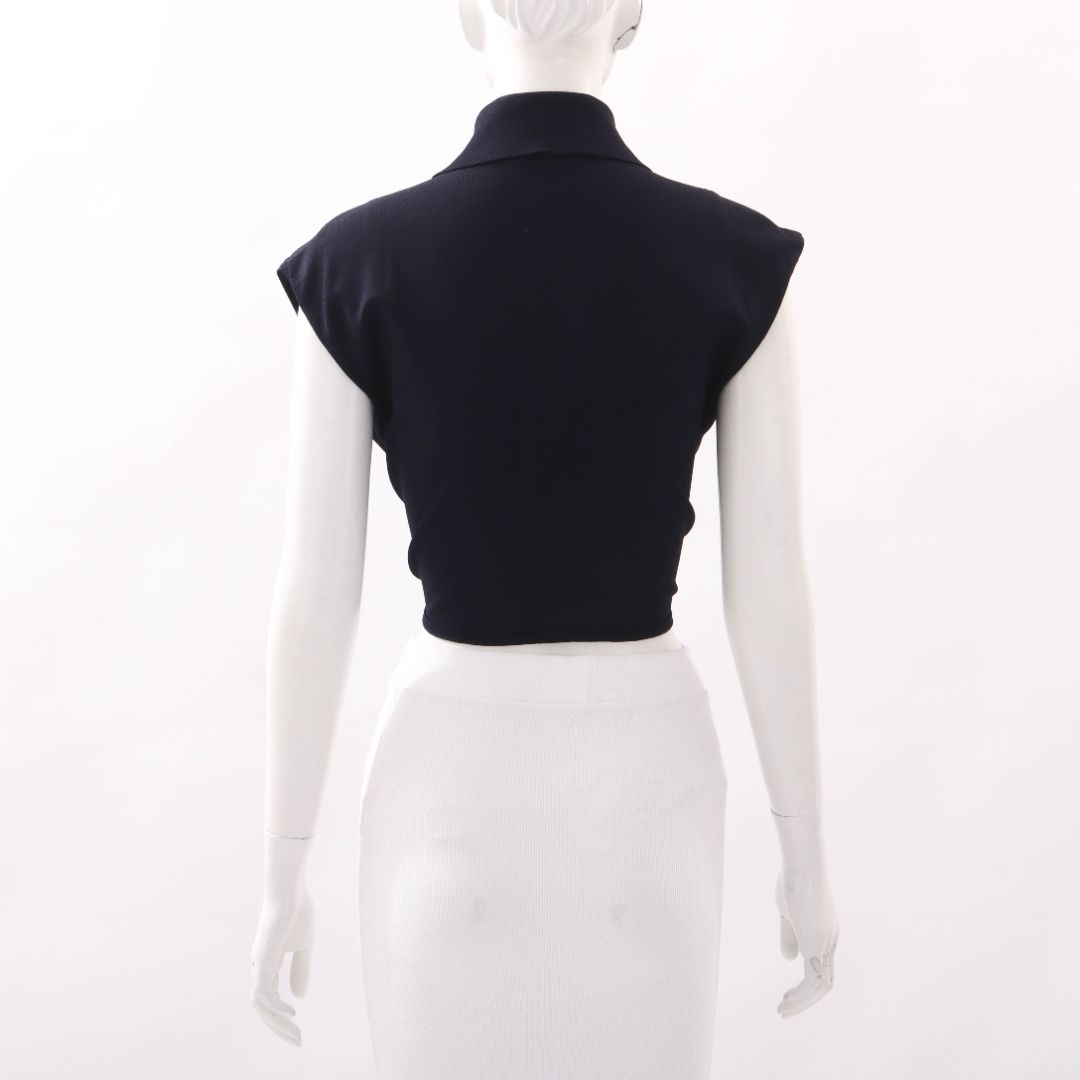 Scanlan Theodore Rib Knit Tie Front Top Size XS