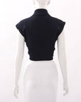 Scanlan Theodore Rib Knit Tie Front Top Size XS