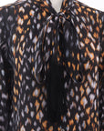 Equipment Tie Neck Silk Printed Shirt Size XS