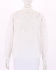 Nili Lotan Cotton Lace Blouse Size Medium