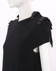 Fendi Leather Bow Shift Dress Size IT 38 | AU 6