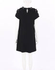 Fendi Leather Bow Shift Dress Size IT 38 | AU 6