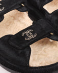 Chanel Pony Hair and Shearling Dad Sandals Size 38