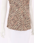 Silk Laundry Silk Leopard Print Cami Top Size M