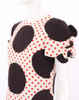 Valentino Polka Dot Wool Silk Crepe Mini Dress Size IT 38 | AU 6