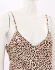 Silk Laundry Silk Leopard Print Cami Top Size M