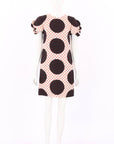 Valentino Polka Dot Wool Silk Crepe Mini Dress Size IT 38 | AU 6