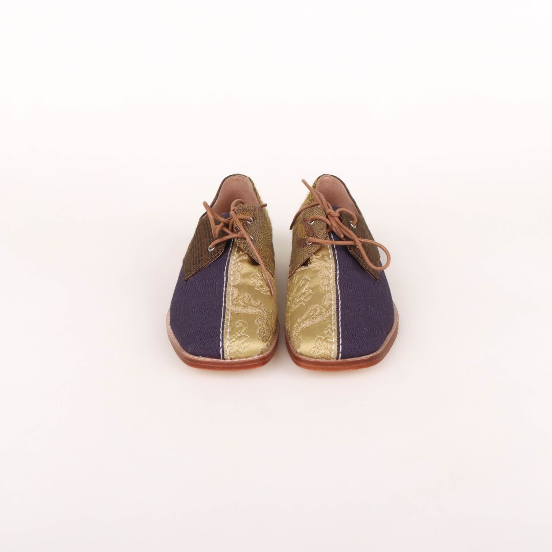 Maud Alice Dainty Multi Fabric Derby Lace Up Shoes Size 39