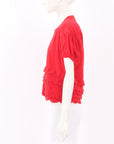 Comme Des Garcons Laser Cut Frill Top Size M