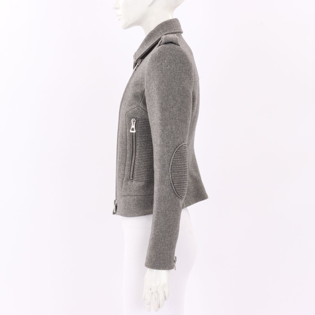 Isabel Marant Wool Blend Biker Jacket Size 1