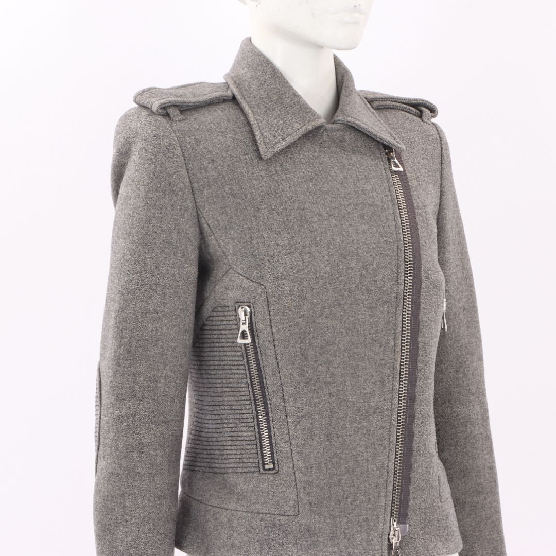 Isabel Marant Wool Blend Biker Jacket Size 1