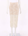 Stella McCartney Lace Overlay Pencil Skirt IT 38 | AU 6