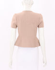 Scanlan Theodore Crepe Knit Zip Top Size XS