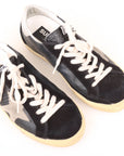 Golden Goose Superstar Sneakers with Silver Eyelets Size 35