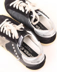 Golden Goose Superstar Sneakers with Silver Eyelets Size 35