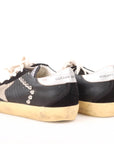 Golden Goose Superstar Sneakers with Silver Eyelets Size 35