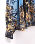 Jil Sander Abstract Print Plissee Blouse Size 36 | AU 8