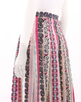 Le Sirenuse Pleated Print Skirt Size 10