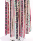 Le Sirenuse Pleated Print Skirt Size 10