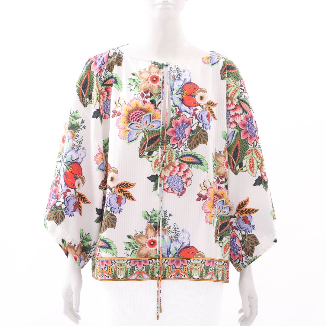 Etro Floral Silk Blouse Size IT 40 | AU 8