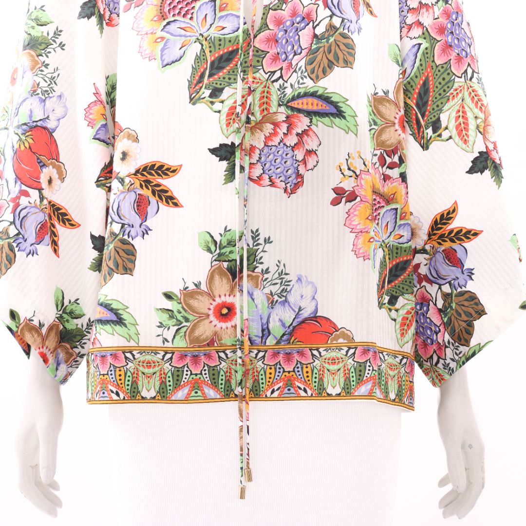 Etro Floral Silk Blouse Size IT 40 | AU 8