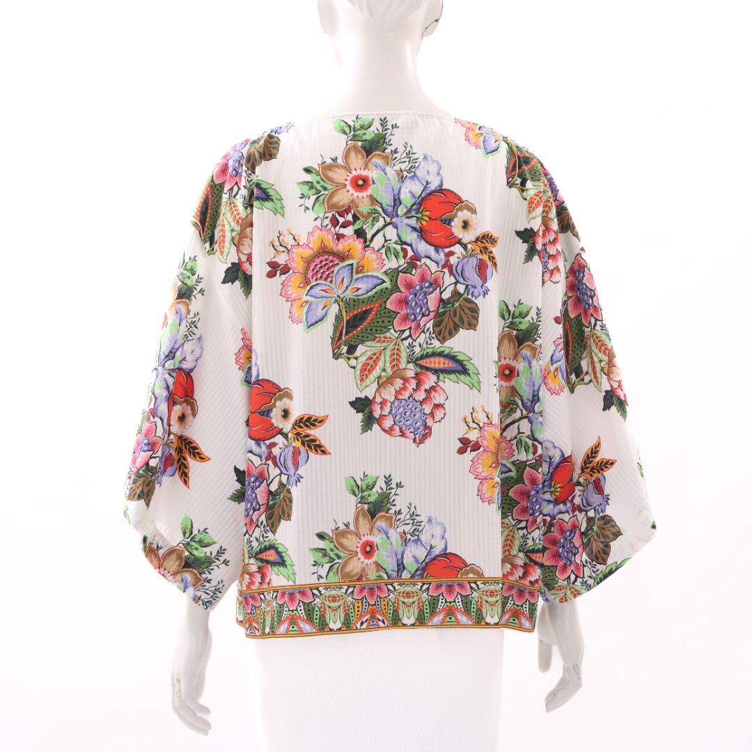 Etro Floral Silk Blouse Size IT 40 | AU 8