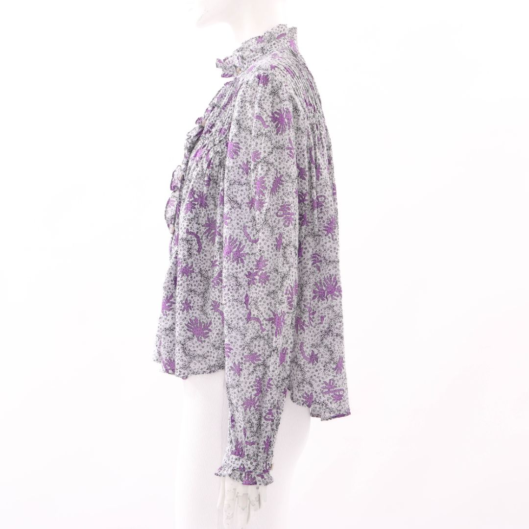 Isabel Marant Printed 'Dubna' Top Size FR 38 | AU 10