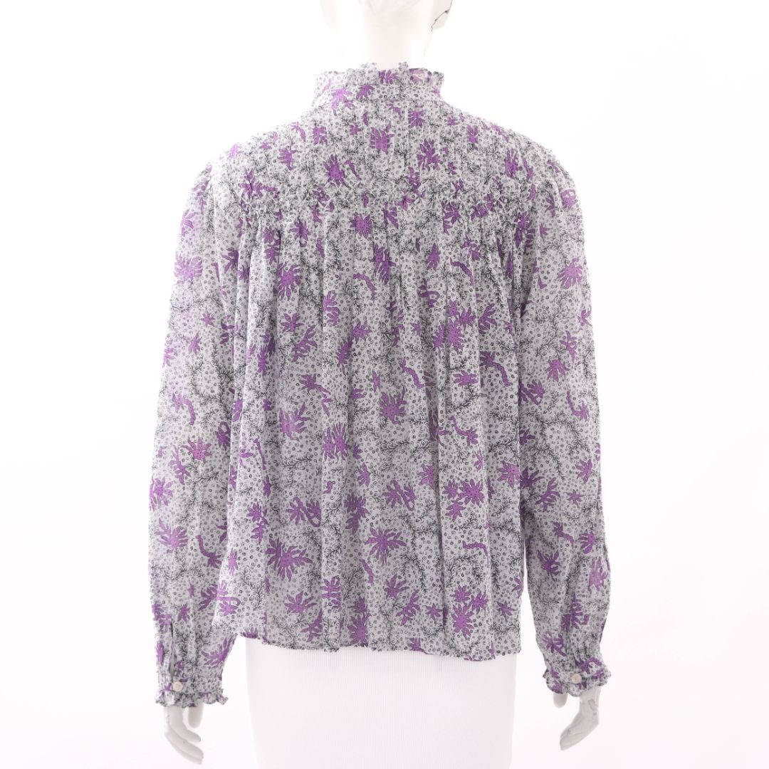Isabel Marant Printed 'Dubna' Top Size FR 38 | AU 10