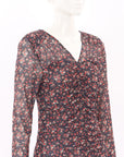 Sandro Floral Tulle Mesh Top Size 2