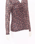 Sandro Floral Tulle Mesh Top Size 2