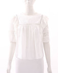 Sandro Frill Cotton Top Size 2