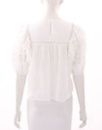 Sandro Frill Cotton Top Size 2